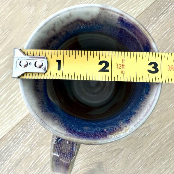 Unique Handmade Stoneware Mug Desert Sunset Glaze Tankard Style Cabin - Picture 6 of 6